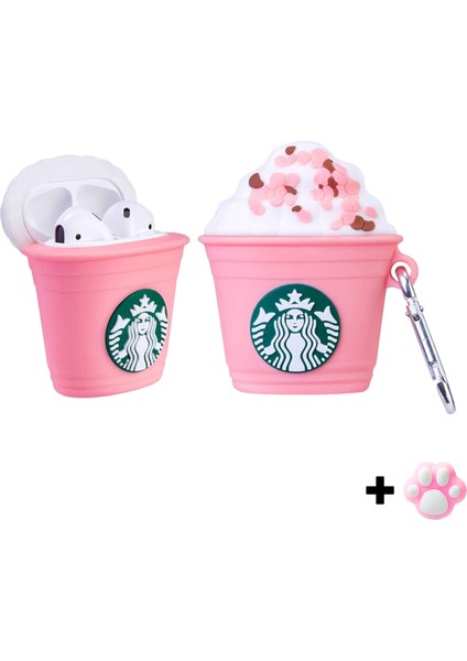 1. ve 2. Nesil Uyumlu Starbucks Figürlü Kılıf ve Pembe Pati Kablo Koruyucu Ikili Set fiyatları