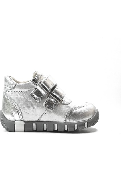 Bayrak K.304 Hakiki Deri Gümüş Ortopedik Kız Bebek Ayakkabı modelleri