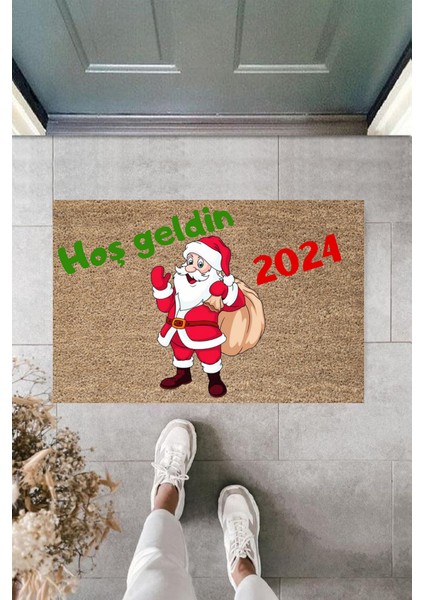 Kapı Önü Paspası Yeni Yıl Konsepti Dijital Baskı PY-175111140