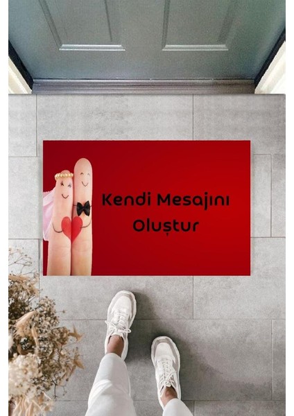 Dijital Baskı Kişiye Özel Iç Kapı Dekorasyon Paspas PS11211