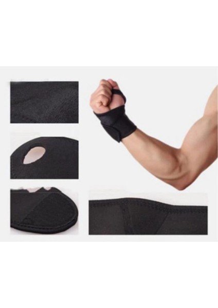 El bilekliği bandajı, standart yön, konfor ve destek sağlar.