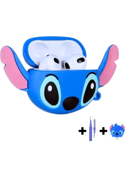 3. Nesil Uyumlu Stitch Kılıf, Stitch Kablo Koruyucu ve 3'ü 1 Arada Kulaklık Temizleme Kalemi fiyatları