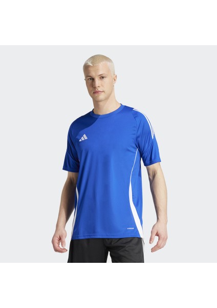 Tiro 24 Jersey Erkek Mavi Bisiklet Yaka Tişört