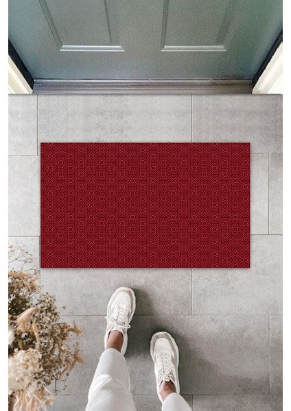 3D Baskı Özel Tasarım Gül Kurusu Kapı Önü Paspası Kalp Motif Desen Paspas