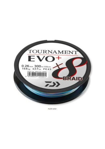 Daiwa Tournament Evo 8b 270 mt 0.18