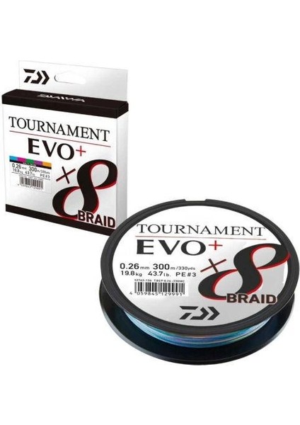 Daiwa Tournament Evo 8b 270 mt 0.18