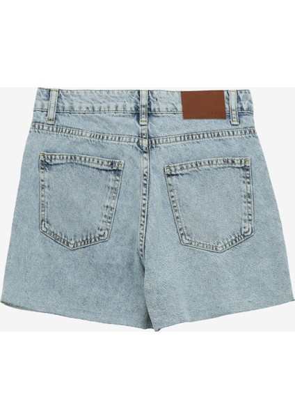 Normal Bel Basic Açık Indigo Kadın Şort F4SL-SHT0482 fiyatları
