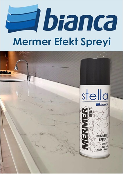 Stella Mermer Efekt Spreyi Siyah