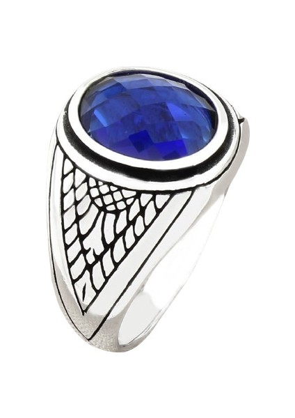 Erkek Yüzük Gümüş 925 Oriyental Tasarım