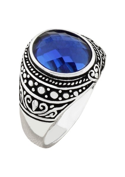 Erkek Yüzük Gümüş 925 Oriyental Tasarım