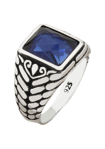 Erkek Yüzük Gümüş 925 Oriyental Tasarım