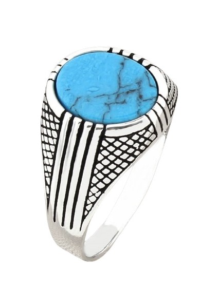 Erkek Yüzük Gümüş 925 Oriyental Tasarım