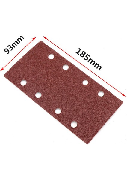 50 Adet 8 Delik Kum Yaprak Kağıt Parlatma Için Kahverengi Zımpara Salıncak Öğütücü 40-120 Grit Orbital Zımpara Araçları 185MM (Yurt Dışından)