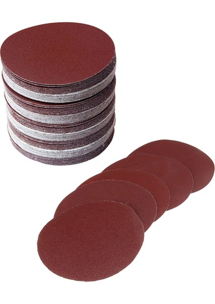 Bradoo- 2 Takım Aksesuar: 30 Adet 125MM Disk Kum Levhaları Grit 320/400/600/800/1000/1500 ve 30 Adet 80/100/120/180/240/320 (Yurt Dışından) modelleri