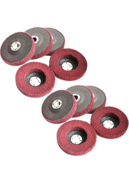 Zoroom 10 Adet 4 Inç Naylon Fiber Kesme Diski Parlatma Taşlama Taşı, Ovma Pedi Parlatma Tekerlek Açı Öğütücü Için (Yurt Dışından)