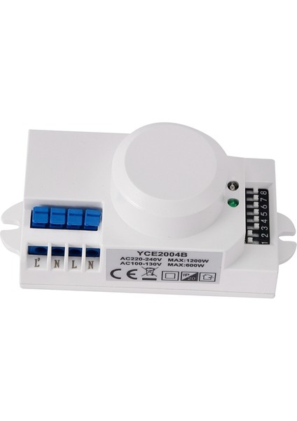 2x 220V 360 Derece Mikrodalga Sensörü Işık Anahtarı Indüksiyon Mikrodalga Hareket Sensörü Anahtarı Titreşim Sensörü (Yurt Dışından)