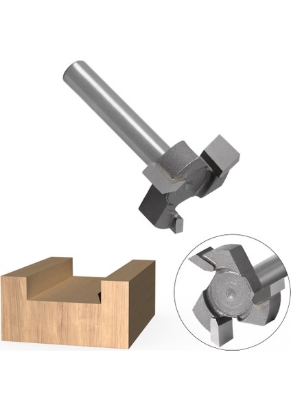 Cnc Spoilboard Yüzey Freze Kesici Yönlendirici Bit 1/4 Inç Shank Caide Uçlu Gravür Oyma Kesme Aletleri (Yurt Dışından)