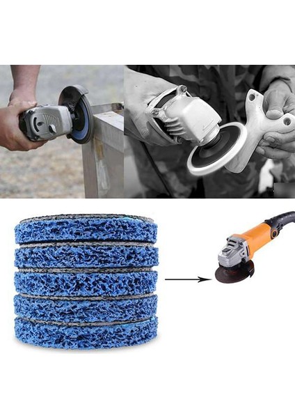 5 Adet 100MM Aşındırıcı Kemer Pas Sökücü Sökücü Temizleme Tekerleği, Açı Öğütücü Araba Kamyon Motosiklet Için Kullanılan (Yurt Dışından)