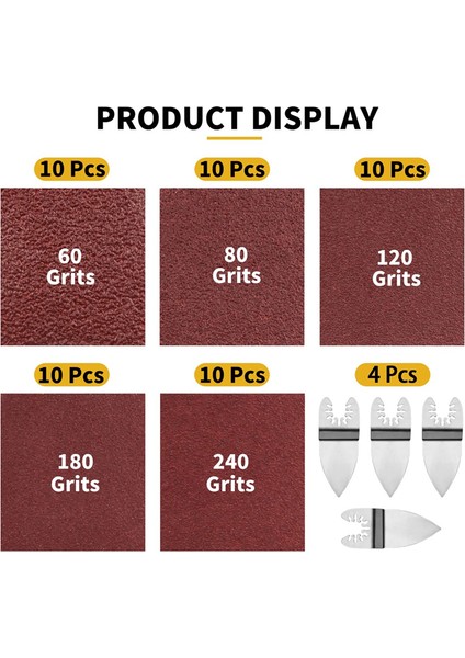 Parmak Zımpara Pedi, 54 Adet Parmak Salınımlı Çok Amaçlı Alet (Yurt Dışından) fiyatları