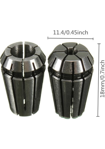 Geri Çekilebilir Pens-3 x Cnc ER11 1 x ER22 A-8mm Motor Şaftı Takım Tutucu-Siyah ve Gümüş (Yurt Dışından)