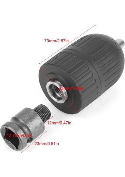 Srıwen 2020 2-13MM 1/2-20UNF 1/2 Chuck Adaptörü ile Kendinden Kilitlemeli Anahtarsız Elektrikli Matkap Aynası Darbeli Anahtar Dönüşüm Alet Takımı Tutucu (Yurt Dışından) fiyatları