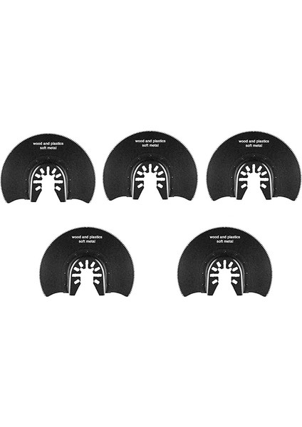 5 Adet Salınımlı Çok Alet Yarı Dairesel Hcs Segment Testere Bıçağı Ahşap Kesmek Için Çok Fonksiyonlu Alet 88MM (Yurt Dışından)