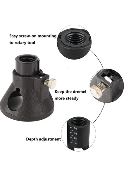 Bradoo- 11 Adet Çok Amaçlı Kesme Kılavuzu Kiti Şaft Hss Yönlendirme Freze Uçları ve Döner Aletler Için 4 Adet Büküm Matkap Ucu (Yurt Dışından) fırsatları