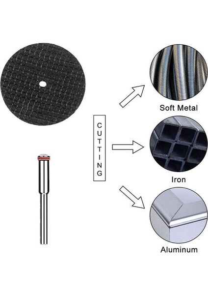 61 Adet Mini Dairesel Testere Bıçağı Seti Reçine Kesme Tekerlekleri Disk Elmas Metal Kesici Alet (Yurt Dışından)