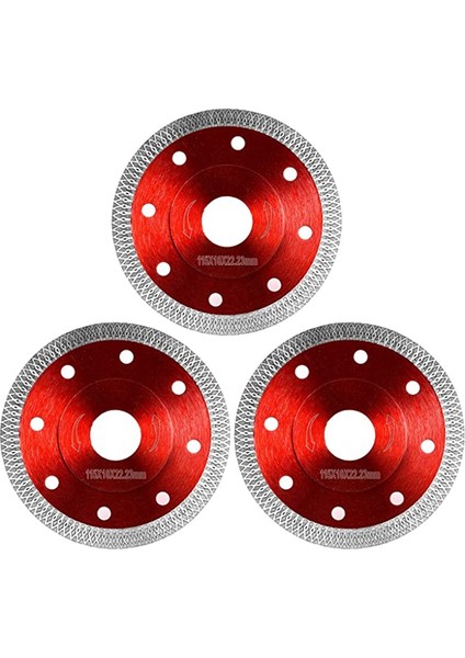 Porselen Fayans Kesimi Için Elmas Testere Granit Mermer Seramik Fayans Testere ve Açılı Taşlama ile Çalışır, 3 Paket, Kırmızı (Yurt Dışından) fiyatları