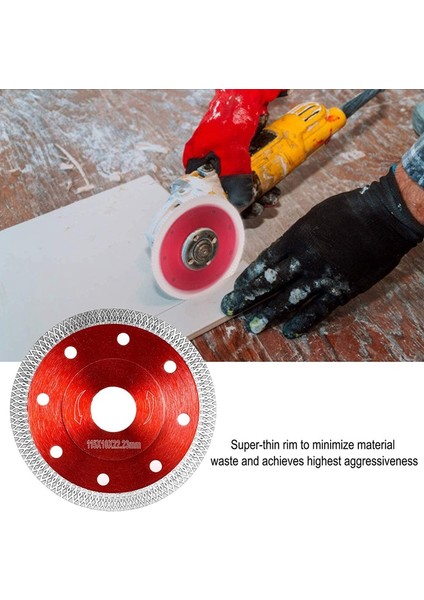 Porselen Fayans Kesimi Için Elmas Testere Granit Mermer Seramik Fayans Testere ve Açılı Taşlama ile Çalışır, 3 Paket, Kırmızı (Yurt Dışından) indirimleri