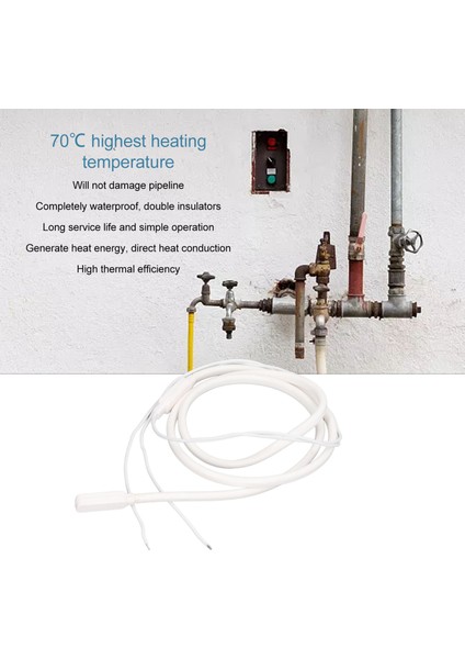 Boru Isı Kablosu Ev Su Donma Koruması Kendini Düzenleyen Su Geçirmez 1m 40W (Yurt Dışından) indirimleri