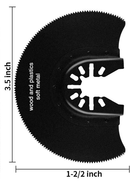 5 Adet Salınımlı Çok Aracı Yarı Dairesel Hcs Segment Testere Bıçağı (Yurt Dışından)