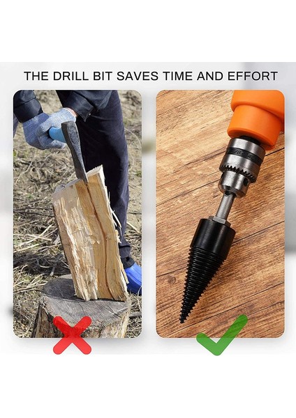 Çıkarılabilir Yakacak Odun Kütük Ayırıcı Matkap Ucu, Ahşap Ayırıcı Matkap Uçları Bölünmüş Delme Araçları Matkap Ucu Ahşap Doğrama Ucu (Yurt Dışından) modelleri