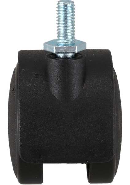 Jdxhlau 3x 6mm Dişli Kök 40MM Çift Tekerlekli Dönebilen Teker Siyah (Yurt Dışından)