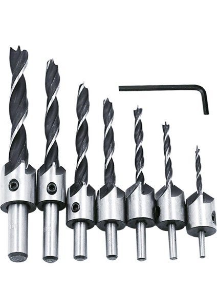 Adet 3-10MM Ağaç Işleme Havşa Matkap Uçları Yüksek Hız Çelik Üç Noktalı Matkap Uçları Seti (Yurt Dışından)
