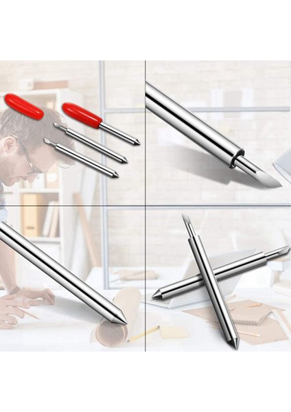 Xhhdqes 75 Adet 45 Derece Roland Çizim Kesici Vinil Kesici Bıçak Bıçak Yüksek Sertlik Tungsten Caide Makinesi Aracı (Yurt Dışından)