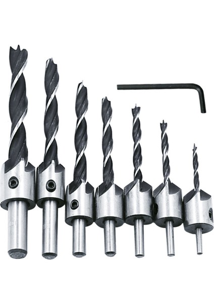 Adet 3-10MM Ağaç Işleme Havşa Matkap Uçları Yüksek Hız Çelik Üç Noktalı Matkap Uçları Seti (Yurt Dışından)