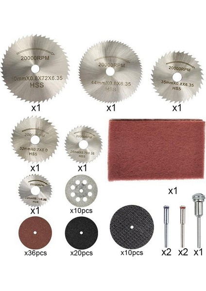 Lkpcıgcxm Mini Daire Testere Bıçağı Seti 88 Adet Elmas Testere Bıçağı Reçine Kesme Tekerlekleri Ahşap Metal Kesme Diskleri Döner Alet Için (Yurt Dışından)