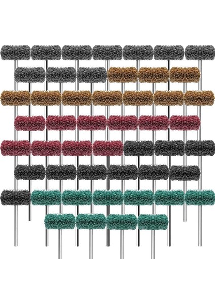 50 Parça 1 Inç Aşındırıcı Tekerlekler Parlatma Tekerlekleri Döner Aletler Için 1/8 Inç Şaftlı Aşındırıcı Tekerlekler (120-600 Grit) (Yurt Dışından)