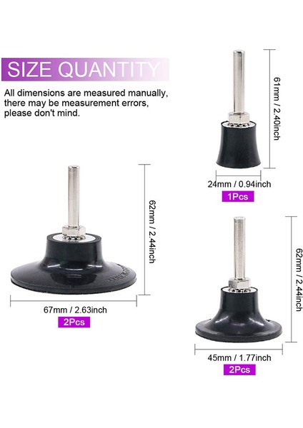 5 Adet Disk Pedi Tutucu Evrensel Hızlı Değiştirme 1/2/3 Inç Disk Pedi Tutucu Parlatma Için Yuvarlak Dönen Aletler (Yurt Dışından) modelleri