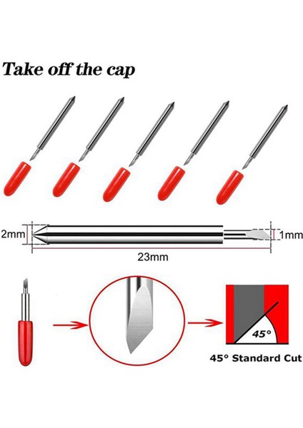 Namuny 75 Adet 45 Derece Roland Çizim Kesici Vinil Kesici Bıçak Bıçak Yüksek Sertlik Tungsten Caide Makinesi Aracı (Yurt Dışından) fırsatları