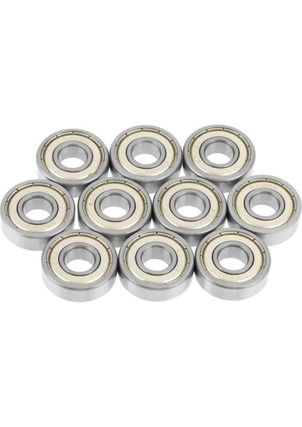 6000ZZ Rulman Tekerleği Çift Taraflı Metal Mühürlü Rulman Çelik Endüstriyel Takım Tezgahı Motor Rulmanları 10 Adet (Yurt Dışından)