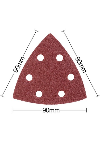 Üç Köşeli Kanca ve Döngü 100 Adet 3-1/2 Inç Üç Köşeli Zımpara Pedleri Salınımlı Aletler 40/60/80/120/240 Grit (Yurt Dışından)