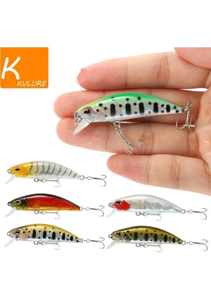 No.15 Tarzı Balık Yemi 1 Adet Balıkçılık Yemi Minnow Batan Wobblers Sert Yem Yapay Yem Alabalık Sert Cazibesi Jerkbait Crankbait Bas Olta Takımı (Yurt Dışından)
