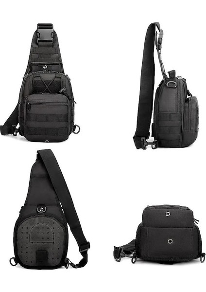 Ordu Yeşil-Askeri Taktik Crossbody Çanta Doğa Sporları Bisiklet Ordu Avcılık Yürüyüş Seyahat Trekking Erkekler Tırmanma Omuz Çantası Göğüs Paketi (Yurt Dışından)