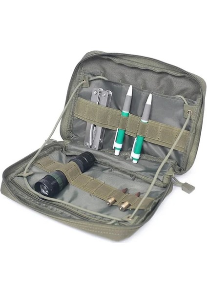 Armgreen-Taktik Molle Tıbbi Kese Büyük Organizatör Yardımcı Askeri Açık Seyahat Kamp Yürüyüş Avcılık Aksesuarları Edc Bel Çantası (Yurt Dışından)