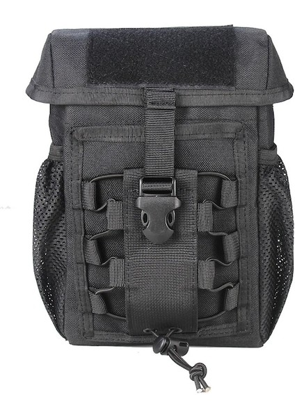Siyah-Askeri Edc Molle Paketi Taktik Damperli Damla Bel Çantası Avcılık Cephane Dergisi Ilk Yardım Kılıfı Avcılık Survival Aksesuar Çantası (Yurt Dışından)