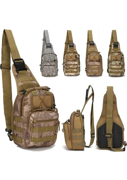 Ordu Yeşil-Açık Askeri Taktik Spor Seyahat Göğüs Çantası Omuz Çantası Erkekler Kadınlar Için Crossbody Çanta Yürüyüş Kamp Avcılık Ekipmanları Yeni (Yurt Dışından)