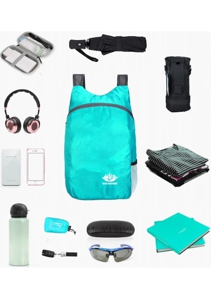 Yeşil-Açık 10L-20L Hafif Taşınabilir Katlanabilir Su Geçirmez Sırt Çantası Katlanır Çanta Ultralight Açık Paket Seyahat Yürüyüş Kamp Çantası (Yurt Dışından)