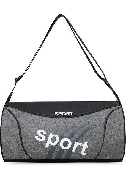 Gri-Unisex Açık Crossbody Omuz Sırt Çantası Kemer Kapasiteli Erkekler Kamp Koşu Spor Çantası Seyahat Yürüyüş Çanta Spor Küçük Çanta (Yurt Dışından)